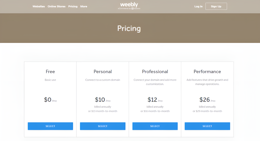 Weebly, now powered by Square, is a website builder